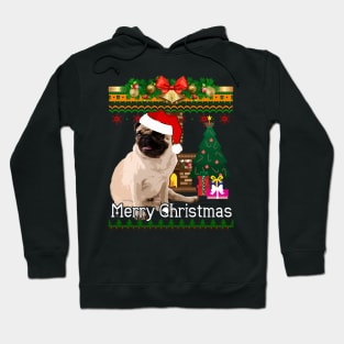 Ugly Christmas Sweater PUGS Hoodie